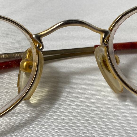Martine Sitbon Eyeglasses FRAMES ONLY Gold Tone Filigree Detail 6548 48-19 140 - Picture 4 of 11